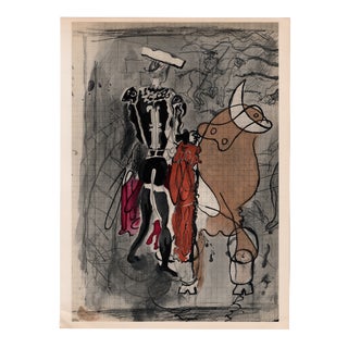 Georges Braque, Bullfighter, 1955, Lithograph For Sale
