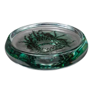 Edward Hald Orrefors 1954 "Graal" Fish Art Glass Bowl Sweden, 1883 -1980)