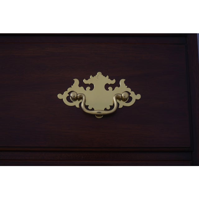 Brown Henkel Harris Mahogany Spnea Perkins High Chest For Sale - Image 8 of 17