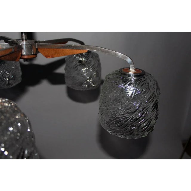 1960s Five-Arm Chandelier from Rupert Nikoll, 1960s For Sale - Image 5 of 8