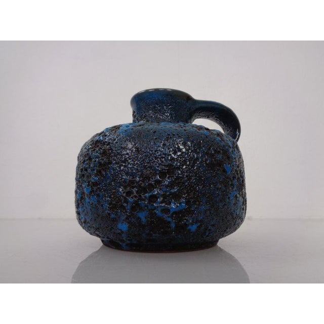 Turquoise Lava Ceramic Vase from Gräflich Ortenburg, Germany, 1960s For Sale - Image 6 of 18