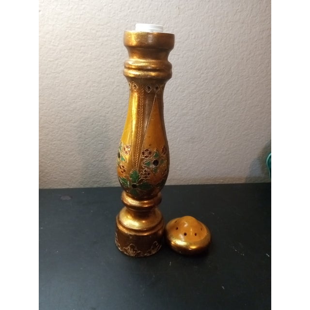 Italian Vintage Florentine Italy Shaker For Sale - Image 3 of 6
