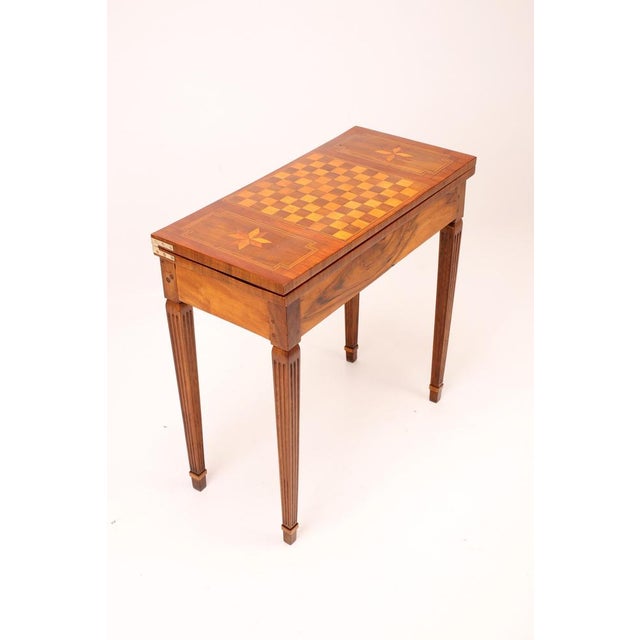 Antique Top Game Table with Inlaid Chessboard, 1860 For Sale - Image 6 of 18