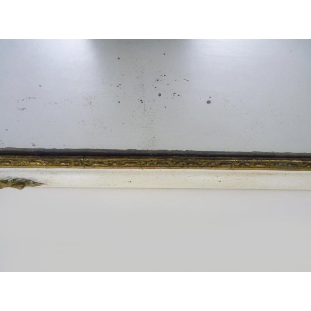 Gold Large Louis XVI Style Trumeau Mirror For Sale - Image 8 of 11