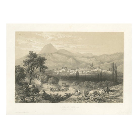 After Silvant, Clermont Ferrand, 1849, Lithograph For Sale