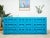 Mid 20th Century Peacock Blue Dresser For Sale - Image 5 of 12