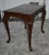 Brown Ethan Allen Burl Mahogany Table Vintage Queen Anne Side Carved Claw Foot For Sale - Image 8 of 12