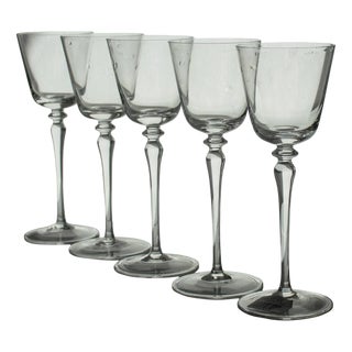 Murano Crystal Glasses by Carlo Moretti, Set of 4 For Sale