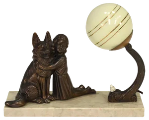 French Art Deco Table Lamp, 1930