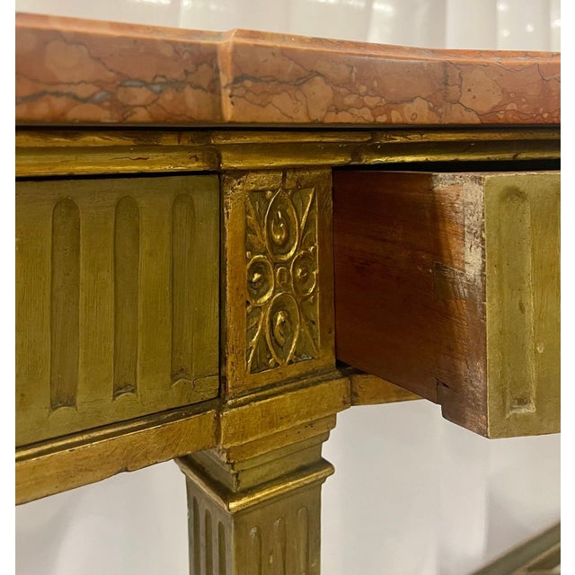 Maison Jansen Console With Six Raised Legs and Marble Top For Sale - Image 10 of 17
