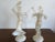 Murano Pair of Mid-Century White and Gold Murano Glass Flamenco Dancers Figurines For Sale - Image 4 of 11