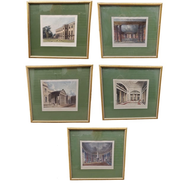 Original Collection Hand Colored Architectural Prints - Circa 1810 ...