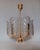 1970s Scandinavian Glass and Gilt Metal Chandelier by Carl Fagerlund for Orrefors, Sweden, 1970s For Sale - Image 5 of 5