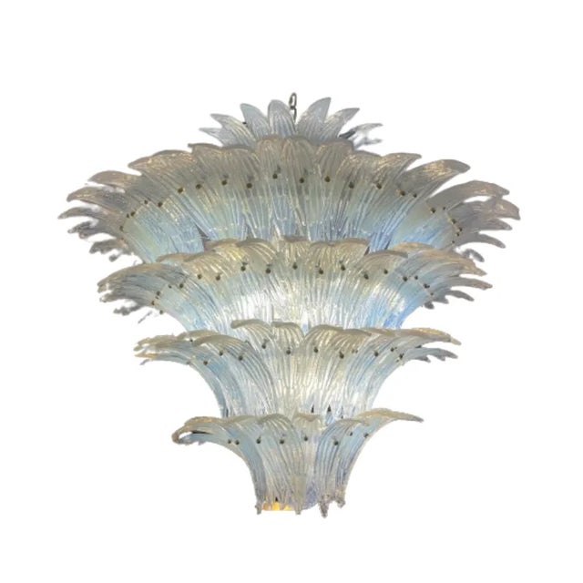 Murano Glass Palmette Chandelier from Barovier & Toso For Sale - Image 6 of 6
