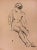 Jean Chapin, Female Figure, Original Drawing, 1930s For Sale