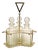 Bohemian Crystal Silver Plated Glass Decanters with Stand, Set of 4 For Sale