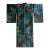 Mid 20th Century Exceptional Japanese Summer Asa Hitoe Weft Ikat Kimono Provenance For Sale