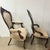 Late 19th Century Pair of Turn of the Century Walnut Victorian His & Her Chairs For Sale - Image 5 of 9