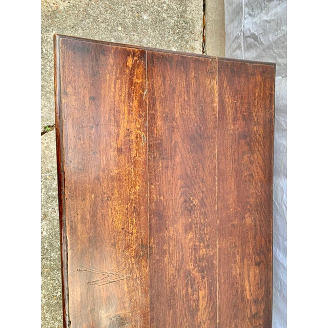 19th Century English Oak Lowboy Side Table For Sale - Image 9 of 12
