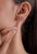 These elegant stud earrings feature a total of 0.57 carats of natural pear-cut pink sapphire, set in 14k white gold. Each...