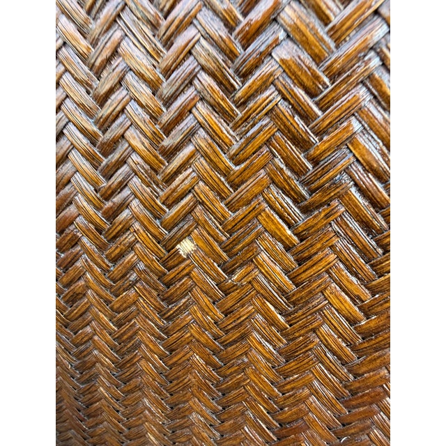 Set of 4 Vintage 30" Tommy Bahama Style Swivel Barstools For Sale - Image 10 of 17