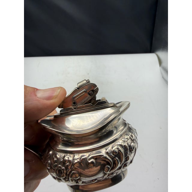1950s Silver Plate Lighter For Sale - Image 5 of 6