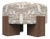 Cassette Pouf in Douce Folie Grége Fabric and Smoked Oak by Alter Ego for Collector For Sale