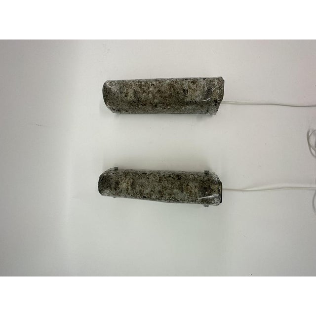 Murano Ice Glass Wall Lamps from Kaiser Leuchten, 1970s, Set of 2 For Sale - Image 9 of 18