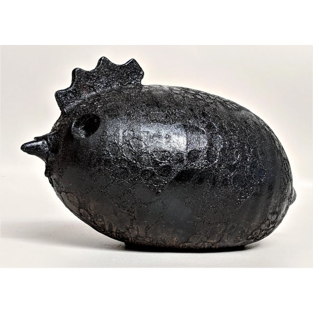 1980s Mid Century Modern Studio Ceramic Hen For Sale - Image 13 of 13