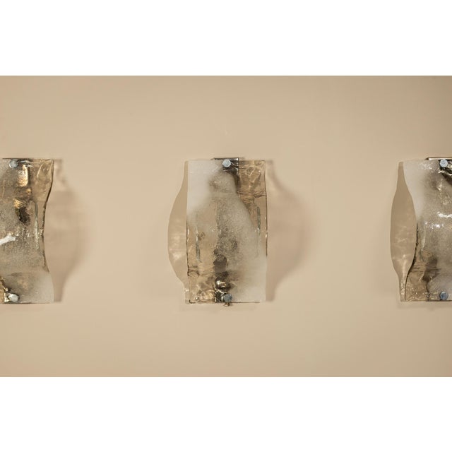 LP 276 Wall Lamps in Cast Glass by Carlo Nason for Mazzega, Italy, 1970s, Set of 4 For Sale - Image 10 of 18
