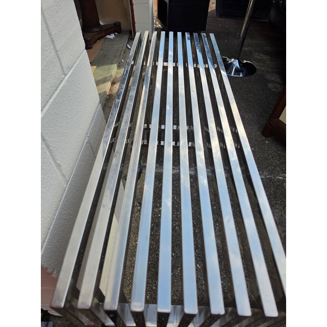 Mid-Century Modern Mid 20th Century Milo Baughman Style Bench/Table For Sale - Image 3 of 6