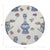 Chinoiserie Royal Delft Purissima Vegan Leather Round Pebble Placemat, Set of 4 For Sale - Image 3 of 5