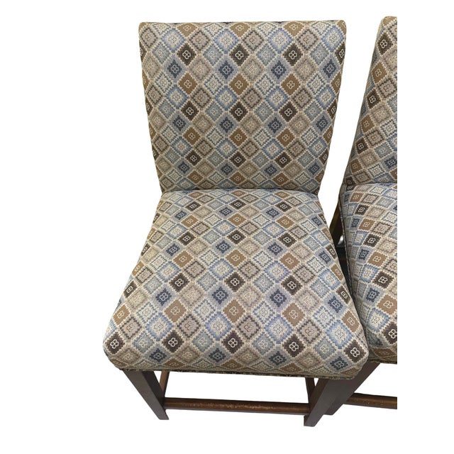 Ethan Allen Ethan Allen Upholstered Dining Chairs – Set of 5 – Artisan Crafted For Sale - Image 4 of 12