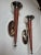 Late 20th Century Vintage Rustic Southwestern Polished Chrome and Leather Wrapped Wall Candle Sconces- Set of 2 For Sale - Image 5 of 11