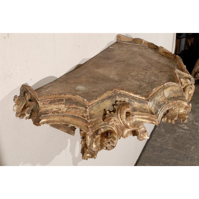 18th Century Italian Gilded Bracket For Sale In Atlanta - Image 6 of 7