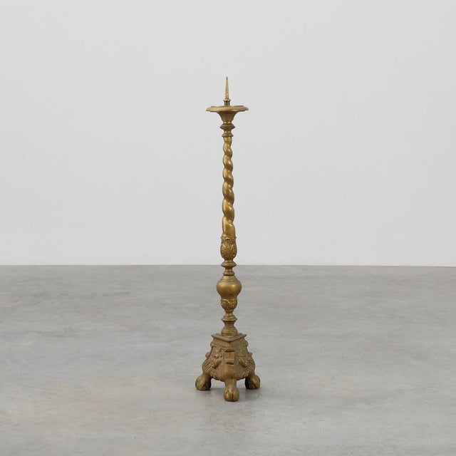 Large 19th Century Copper Church Candleholder, France For Sale - Image 11 of 11