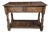 Late 20th Century English Oak Bespoke Console Table With 2 Drawers For Sale