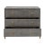 Strand Faux Shagreen 3-Drawer Nightstand, Grey For Sale - Image 4 of 10