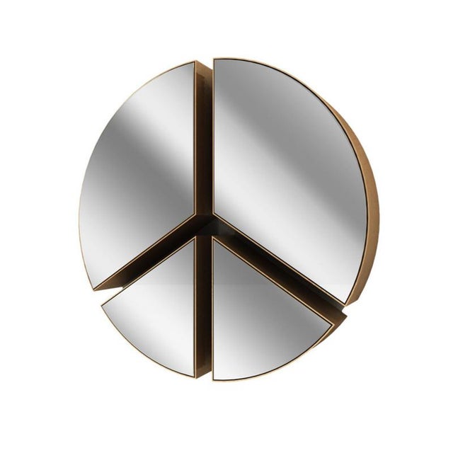 Silver Pace Wall Mirror in Powder-Coated Aluminum by Altreforme For Sale - Image 8 of 8