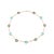 14k Yellow Gold Italian Onyx & Turquoise Circle Necklace 21" Length For Sale - Image 4 of 14