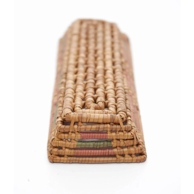 Vintage Tribal Loose Woven Trinket Basket For Sale - Image 4 of 6
