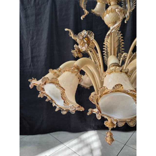 Vintage Murano Chandelier, 1980s For Sale - Image 11 of 14