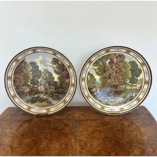 Late 19th Century Large 19th Century Minton Chargers, 1880, Set of 2 For Sale - Image 5 of 7