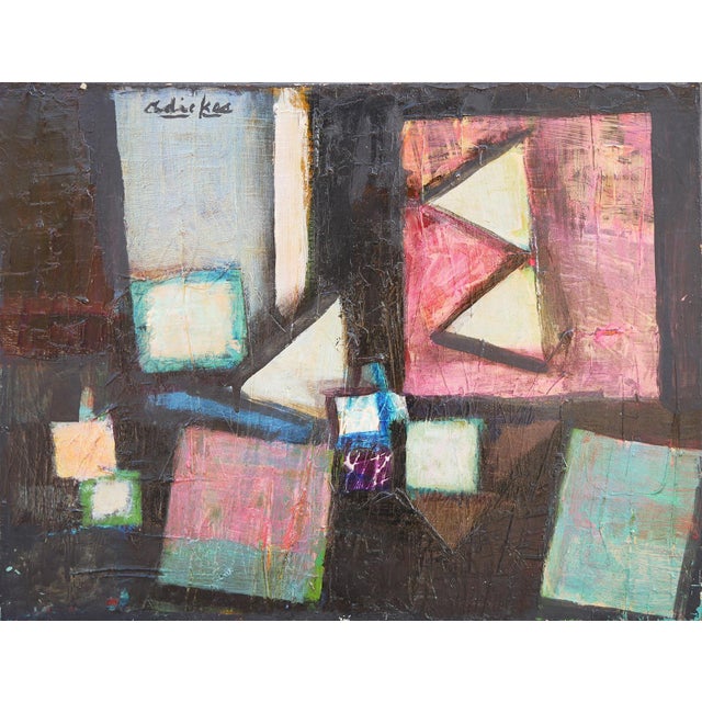 Abstract David Adickes "Go West" Colorful Modern Abstract Cubist Inspired Still Life Painting, 2010 For Sale - Image 3 of 9