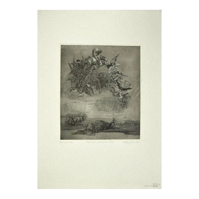Leo Guida - Apotheosis of the Hero - Original Etching on Paper - 1972 For Sale