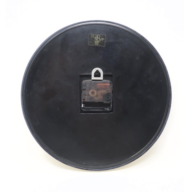 1980s 1980s Graphic Ceramic Wall Clock by Studio Nova Japan For Sale - Image 5 of 5