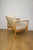 Vintage Loft Lounge Chair in Light Beige Velvet Upholstery and Beech, 1970 For Sale - Image 6 of 10