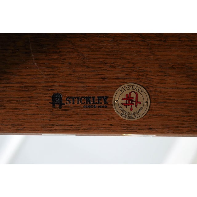 Stickley Mission Oak Morris Chair & Ottoman For Sale - Image 16 of 18