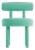 Collector Moca Chair in Boucle Teal by Studio Rig For Sale