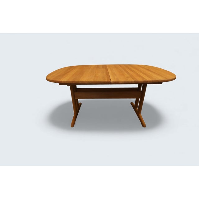 1980s Dining Table in Oak with Extension Leaf from Gansø Møbler, 1960s For Sale - Image 5 of 18